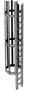 5 HO-SCALE CAGED LADDER